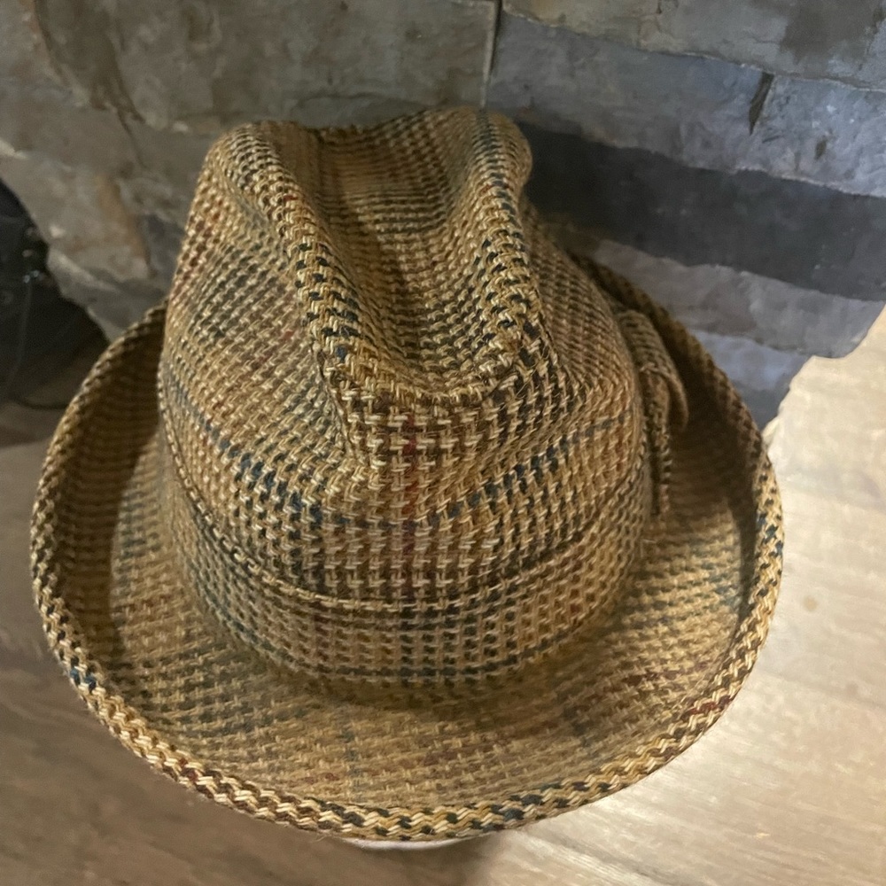 Vintage United Hatters Cap & Millinery Plaid Grandpa Hat, Adult OS